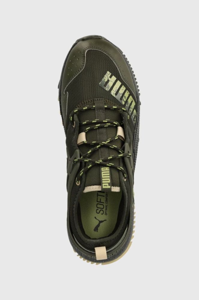 Бігові кросівки Puma Pacer Future Trail колір зелений фото 4