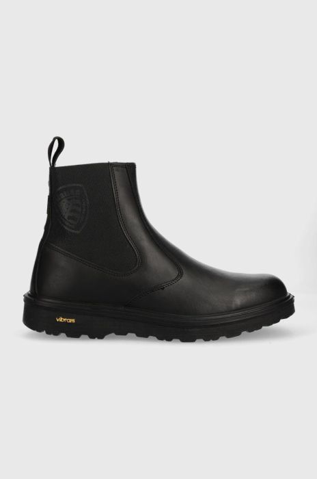 Шкіряні черевики Blauer Guantanamo чоловічі колір чорний Шкіряні черевики Blauer Guantanamo чоловічі колір чорний