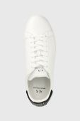 Шкіряні кросівки Armani Exchange колір білий (2560855)