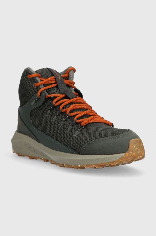 Черевики Columbia Trailstorm Mid Waterproof чоловічі колір сірий утеплене фото 2