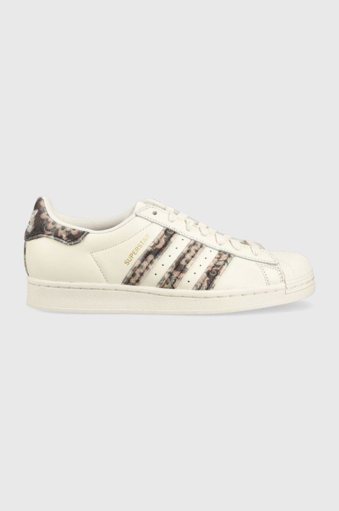 Кросівки adidas Originals Superstar колір бежевий H03415-WHT/GOLD