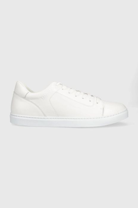 Шкіряні кросівки Trussardi Perlite Cupsole колір білий 77A00465 9Y099998