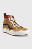 Шкіряні кеди Vans SK8-Hi чоловічі колір коричневий VN0A5HZYY491-MBWBL