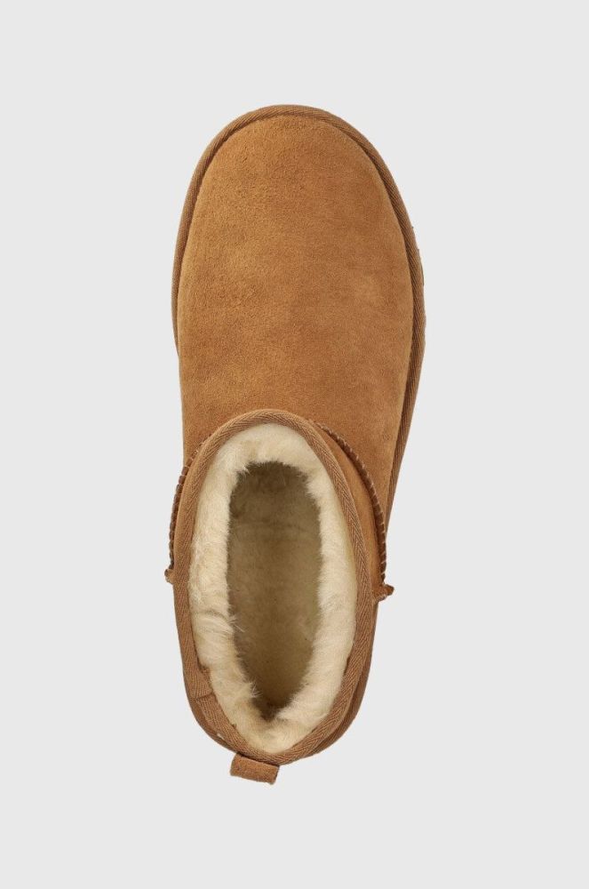UGG Замшеві чоботи Classic Ultra Mini 1137391.CHE-CHE колір коричневий фото 4