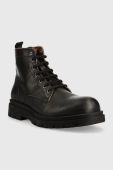 Шкіряні черевики Guess Pisa чоловічі колір чорний Шкіряні черевики Guess Pisa чоловічі колір чорний