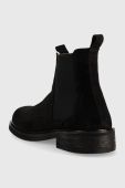 Замшеві черевики Guess arco chelsea чоловічі колір чорний