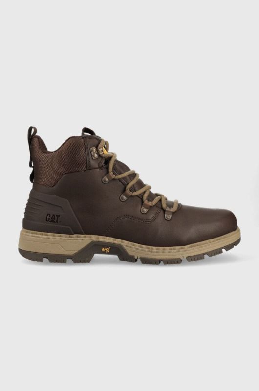 Черевики Caterpillar Leverage Hiker Wp чоловічі колір коричневий