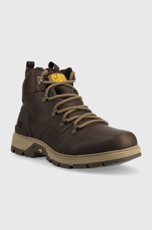 Черевики Caterpillar Leverage Hiker Wp чоловічі колір коричневий фото 2