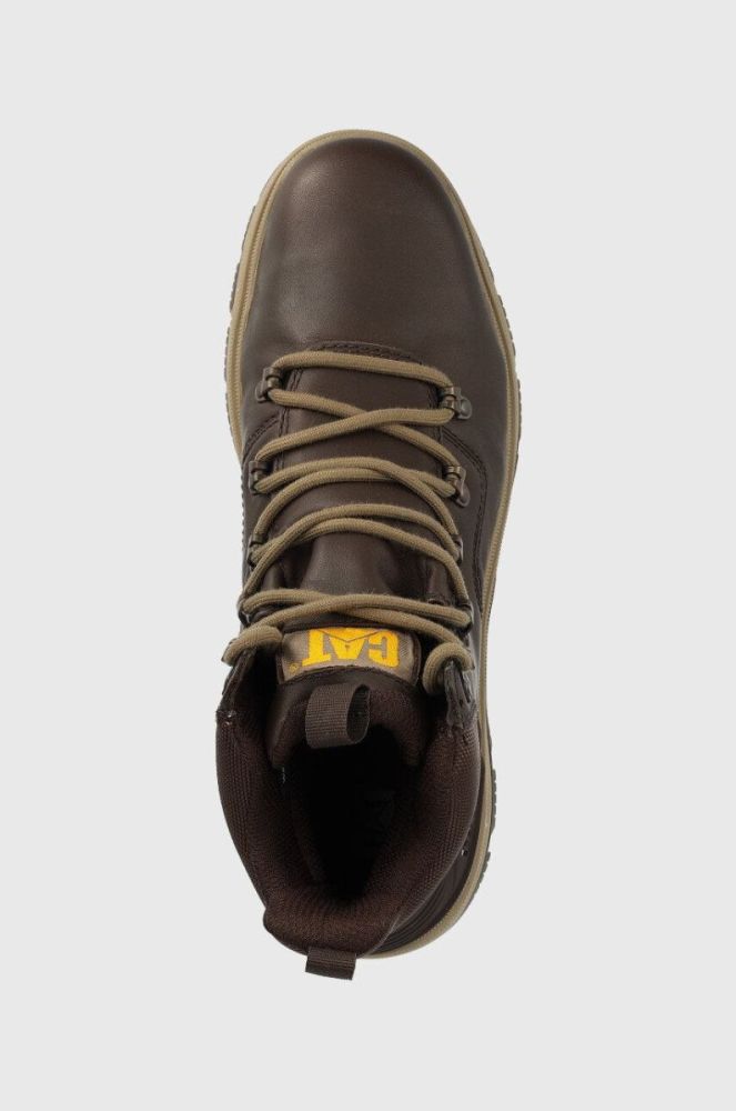 Черевики Caterpillar Leverage Hiker Wp чоловічі колір коричневий фото 4