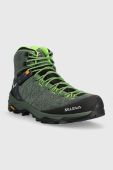 Черевики Salewa Alp Trainer 2 Mid GTX чоловічі колір зелений утеплене Черевики Salewa Alp Trainer 2 Mid GTX чоловічі колір зелений утеплене