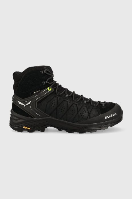 Черевики Salewa MS ALP TRAINER 2 MID GTX чоловічі колір чорний утеплене Черевики Salewa MS ALP TRAINER 2 MID GTX чоловічі колір чорний утеплене