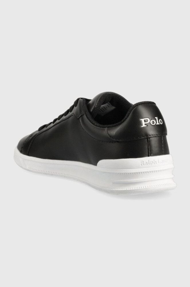 Шкіряні кросівки Polo Ralph Lauren Hrt Ct II колір чорний 809845109009 фото 3