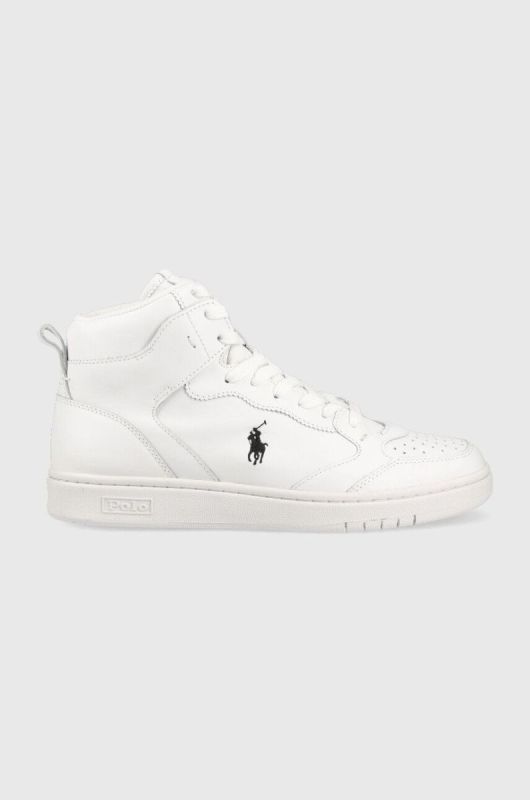 Шкіряні кросівки Polo Ralph Lauren Polo Crt колір білий 809877680001
