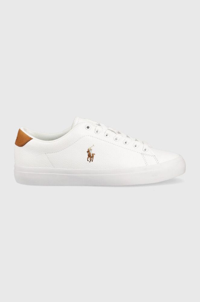 Шкіряні кросівки Polo Ralph Lauren Longwood колір білий 816877702001