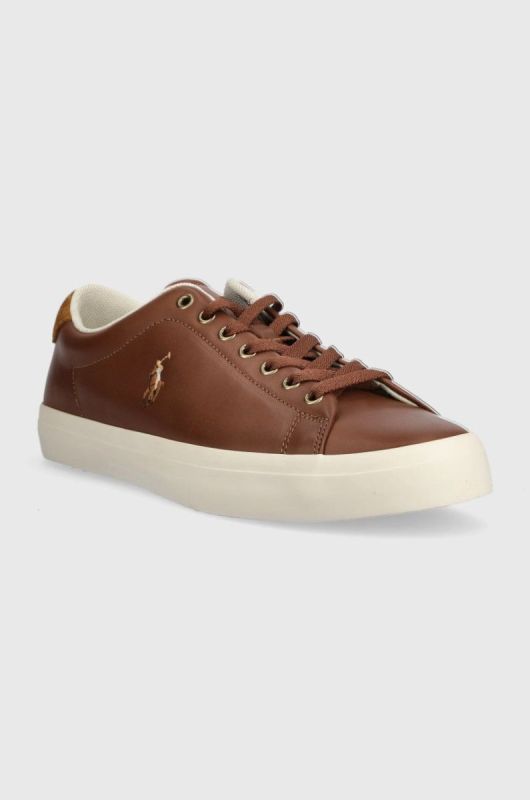 Шкіряні кросівки Polo Ralph Lauren Longwood Longwood колір коричневий 816879935001 фото 2