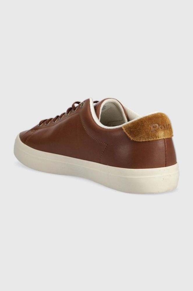 Шкіряні кросівки Polo Ralph Lauren Longwood Longwood колір коричневий 816879935001 фото 3