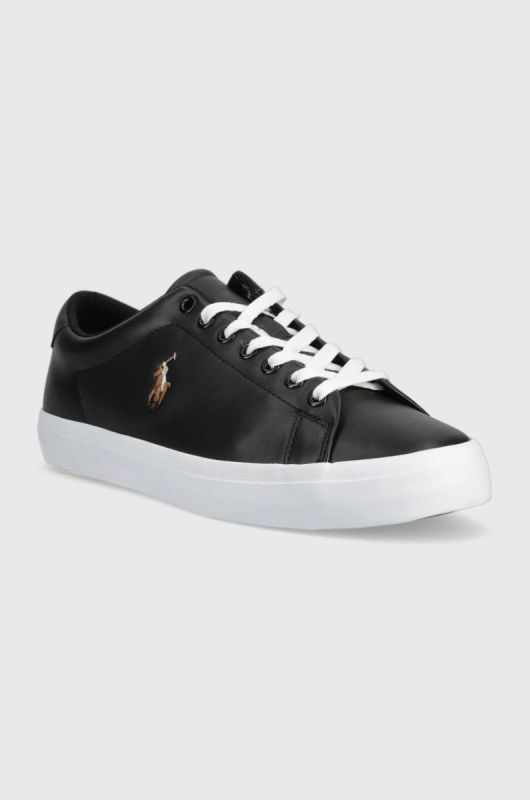 Шкіряні кросівки Polo Ralph Lauren Longwood Longwood колір чорний 816884372001 фото 2