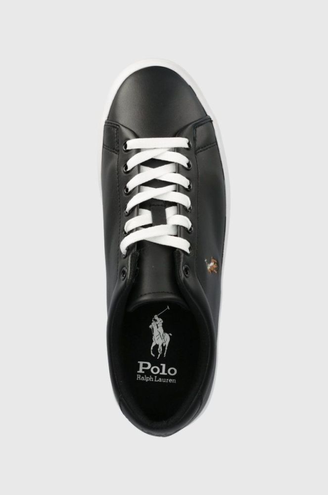 Шкіряні кросівки Polo Ralph Lauren Longwood Longwood колір чорний 816884372001 фото 4
