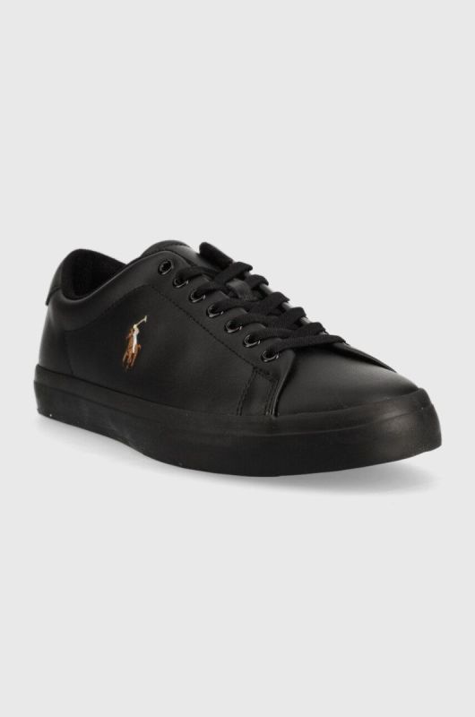 Шкіряні кросівки Polo Ralph Lauren Longwood Longwood колір чорний 816884372002 фото 2