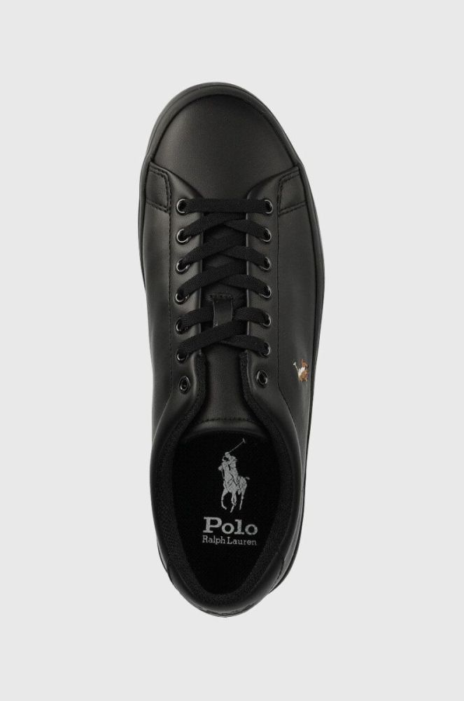 Шкіряні кросівки Polo Ralph Lauren Longwood Longwood колір чорний 816884372002 фото 4