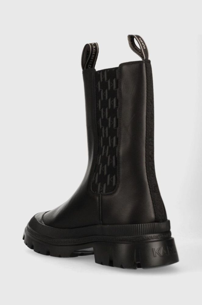 Шкіряні черевики Karl Lagerfeld Trekka Mens чоловічі колір чорний (2768954) фото 3