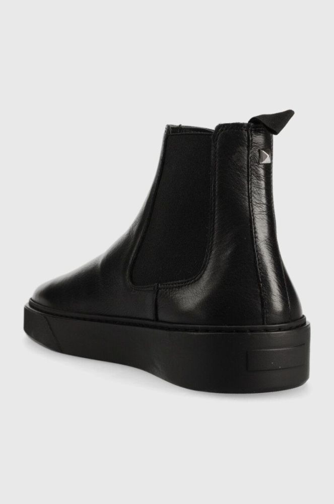 Шкіряні черевики Karl Lagerfeld Flint чоловічі колір чорний фото 3