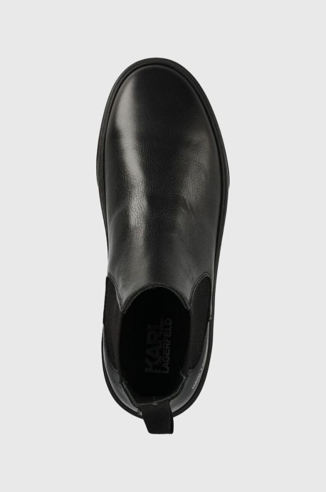 Шкіряні черевики Karl Lagerfeld Flint чоловічі колір чорний фото 4