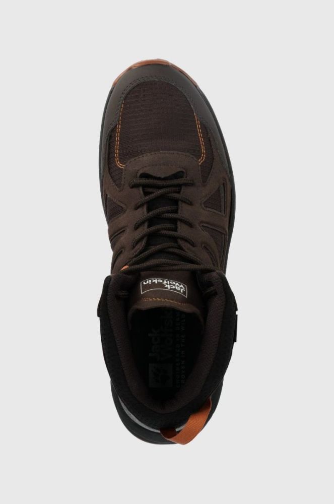 Черевики Jack Wolfskin Woodland 2 Texapore Mid чоловічі колір коричневий (2629245) фото 4