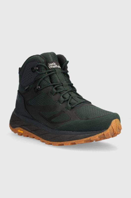 Черевики Jack Wolfskin Terraventure Texapore mid чоловічі колір зелений утеплене фото 2
