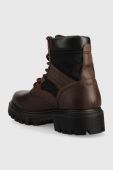 Шкіряні черевики Wrangler Seattle Cop чоловічі колір коричневий
