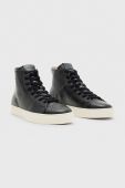 Шкіряні кеди AllSaints Slone High Top чоловічі колір чорний