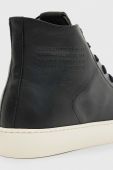 Шкіряні кеди AllSaints Slone High Top чоловічі колір чорний
