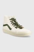 Шкіряні кеди Vans Sk8-hi чоловічі колір бежевий VN0A4BVTR2S1-VINT.WHITE