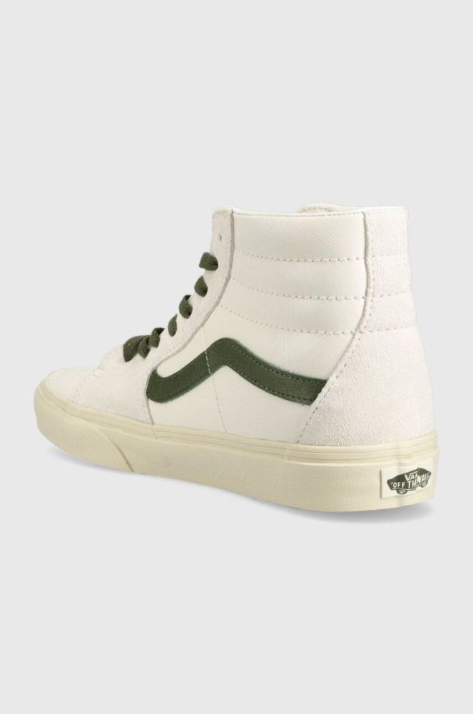 Шкіряні кеди Vans Sk8-hi чоловічі колір бежевий VN0A4BVTR2S1-VINT.WHITE фото 3