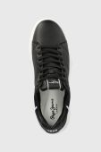 Шкіряні кросівки Pepe Jeans EATON колір чорний PMS30896