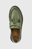 Шкіряні мокасини Dr. Martens Adrian YS колір зелений