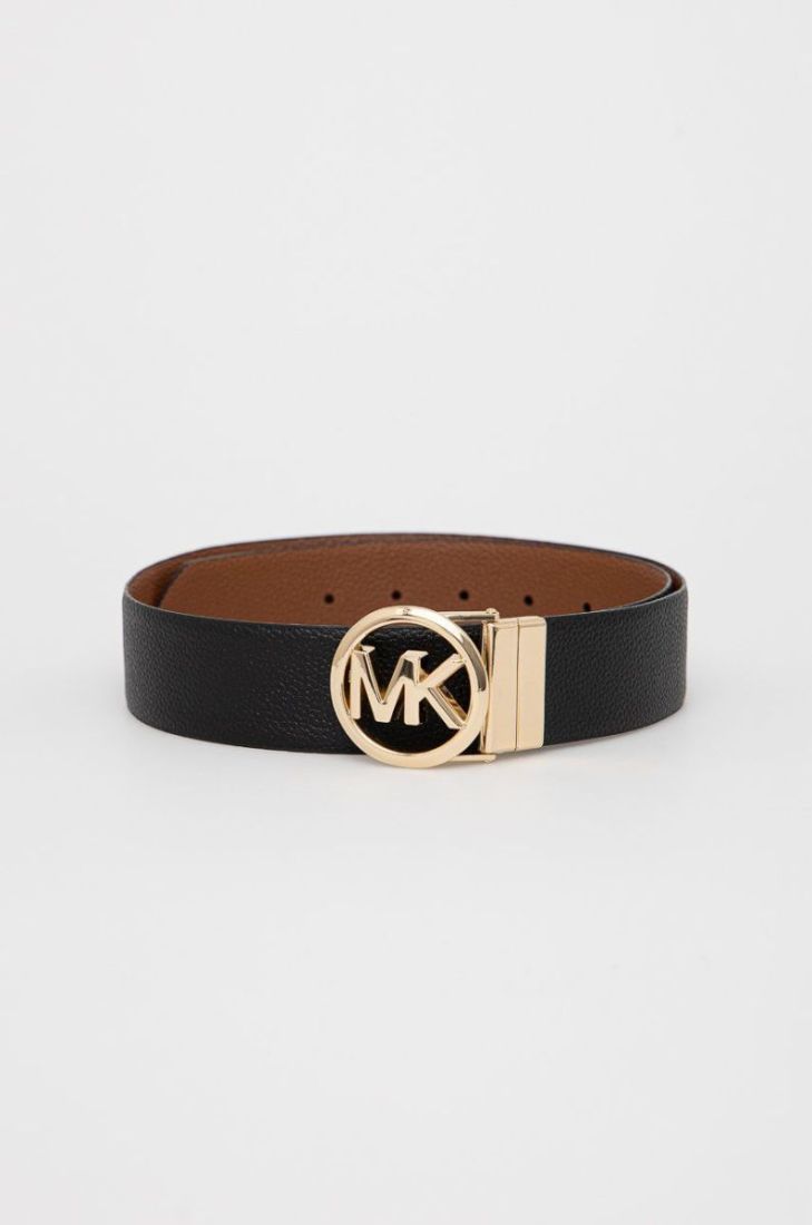 Двосторонній шкіряний ремінь MICHAEL Michael Kors жіночий колір чорний (2507609)