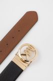 Двосторонній шкіряний ремінь MICHAEL Michael Kors жіночий колір чорний (2507609)