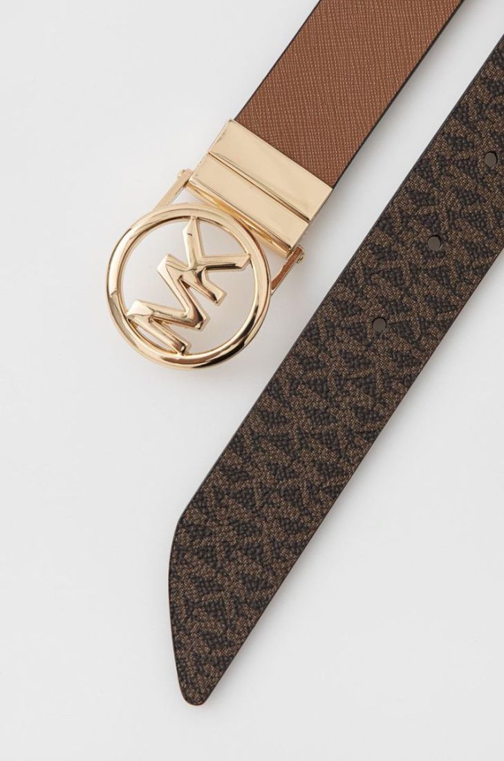 Двосторонній ремінь MICHAEL Michael Kors жіночий колір коричневий (2507653)