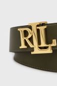 Двосторонній шкіряний ремінь Lauren Ralph Lauren жіночий колір зелений (2701307)