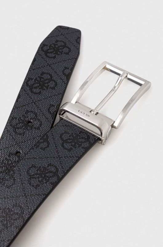 Двосторонній ремінь Guess чоловічий колір коричневий (3473256) фото 2