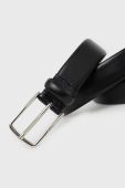 Шкіряний ремінь BOSS чоловічий колір чорний (2522974)