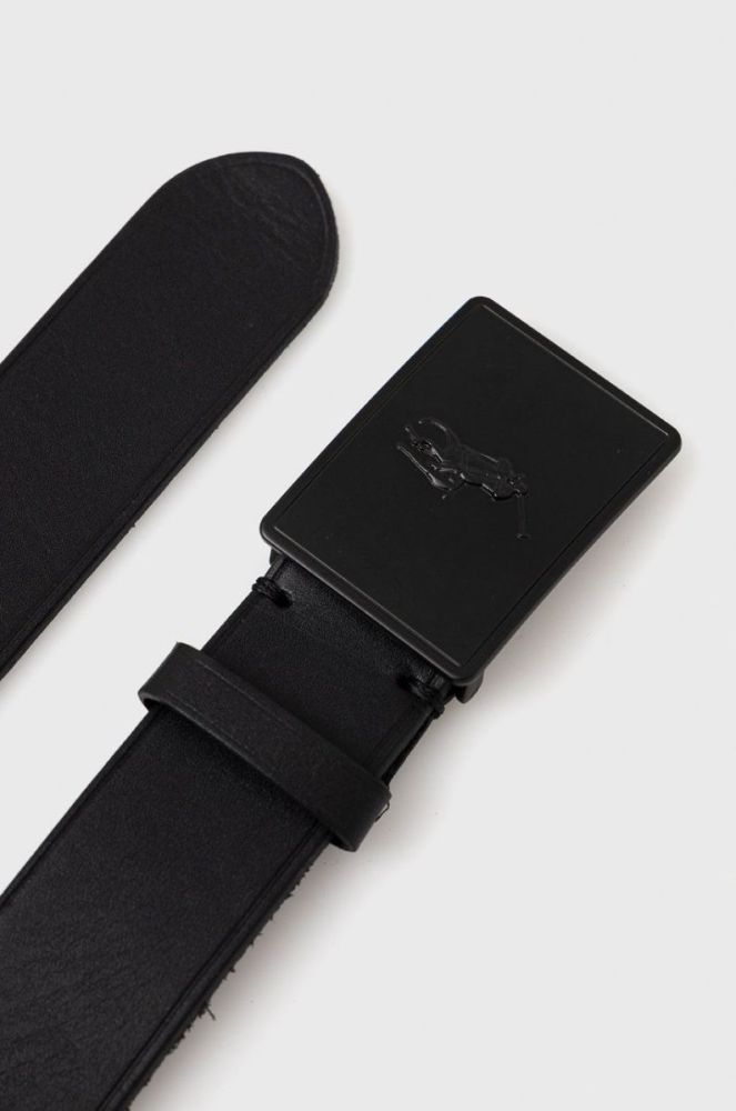 Шкіряний ремінь Polo Ralph Lauren чоловічий колір чорний (2698747) фото 2
