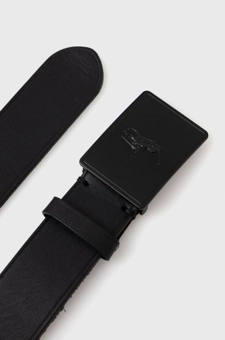 Шкіряний ремінь Polo Ralph Lauren чоловічий колір чорний (2698747)
