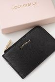 Шкіряний чохол на банківські карти Coccinelle жіночий колір чорний (2555641)