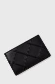 Шкіряний чохол на банківські карти Tory Burch жіночий колір чорний (2698755)