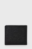 Шкіряний гаманець BOSS чоловічий колір чорний (2634942)