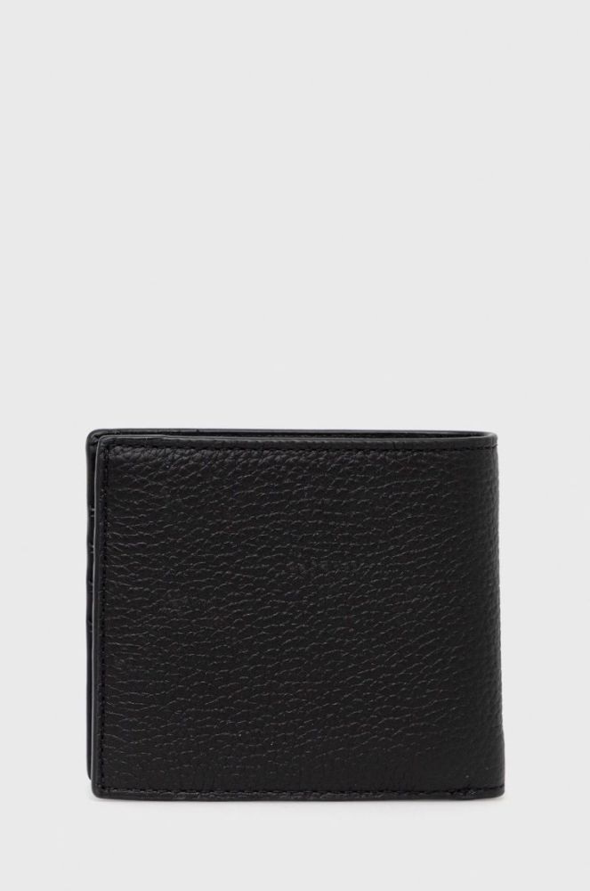 Шкіряний гаманець Michael Kors чоловічий колір чорний (2634955) фото 3