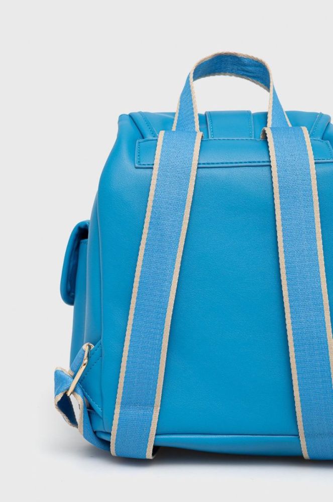 Рюкзак United Colors of Benetton жіночий малий однотонний колір блакитний фото 3