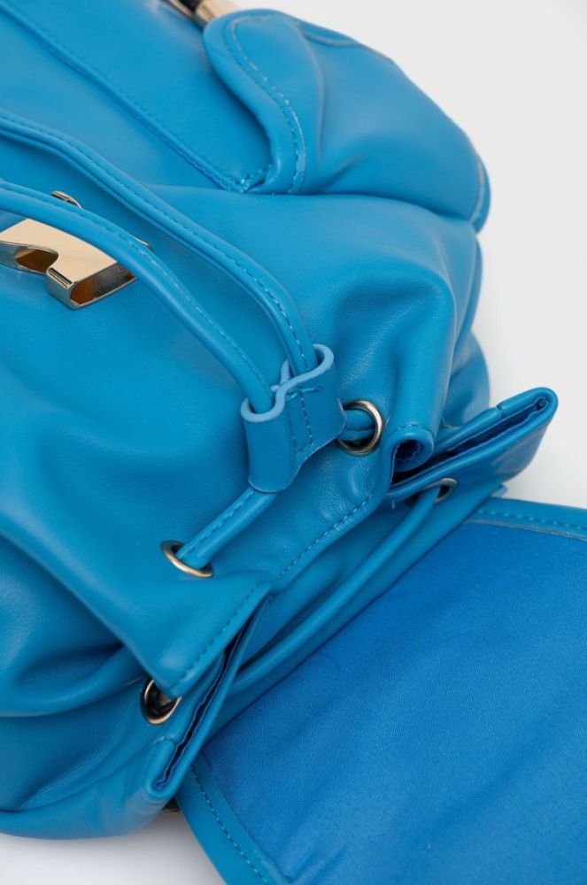 Рюкзак United Colors of Benetton жіночий малий однотонний колір блакитний фото 5
